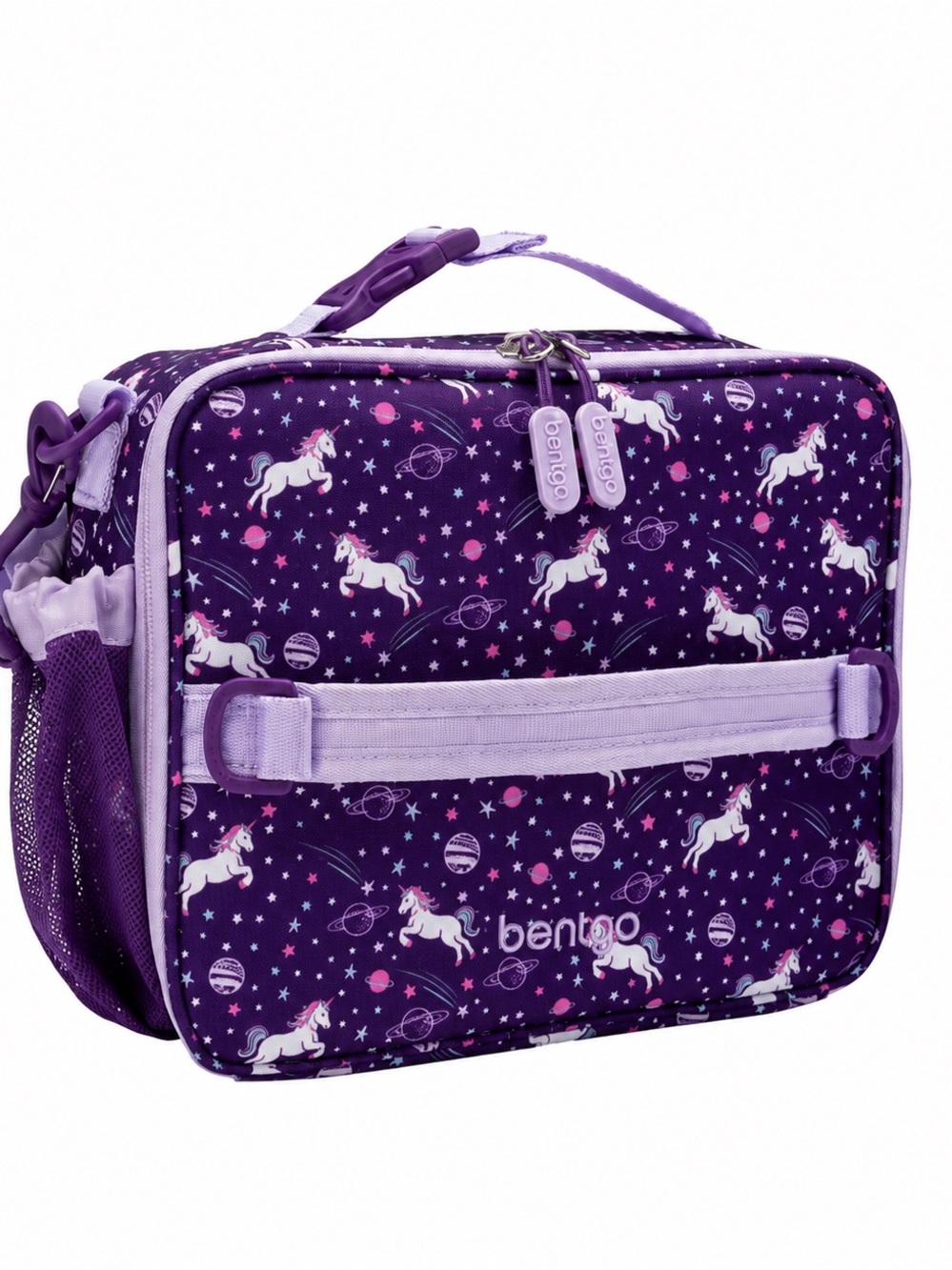 Bentgo Kids Unicorn Print Purple Insulated Lunch Bag
